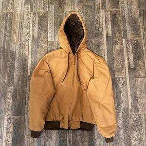 Men's Tan Hooded Jacket